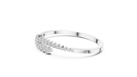 1.74ct TW Round Lab-Grown Diamond Graduated Bangle in White Gold — Verasah fine jewellery