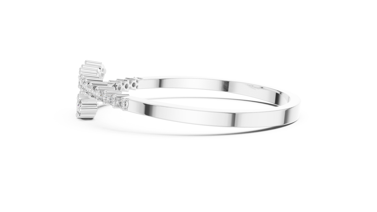 1.74ct TW Round Lab-Grown Diamond Graduated Bangle