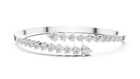 1.74ct TW Round Lab-Grown Diamond Graduated Bangle in White Gold — Verasah fine jewellery