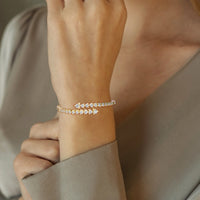 Round Diamond Graduated Bangle — Verasah fine jewellery