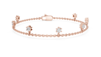 0.77ct TW Round Lab-Grown Diamond Station Bracelet in Rose Gold — Verasah fine jewellery