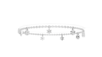 0.77ct TW Round Lab-Grown Diamond Station Bracelet in White Gold — Verasah fine jewellery