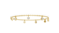0.77ct TW Round Lab-Grown Diamond Station Bracelet in Yellow Gold — Verasah fine jewellery