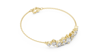 3.03ct TW Round Lab-Grown Diamond Graduated Bracelet in Yellow Gold — Verasah fine jewellery