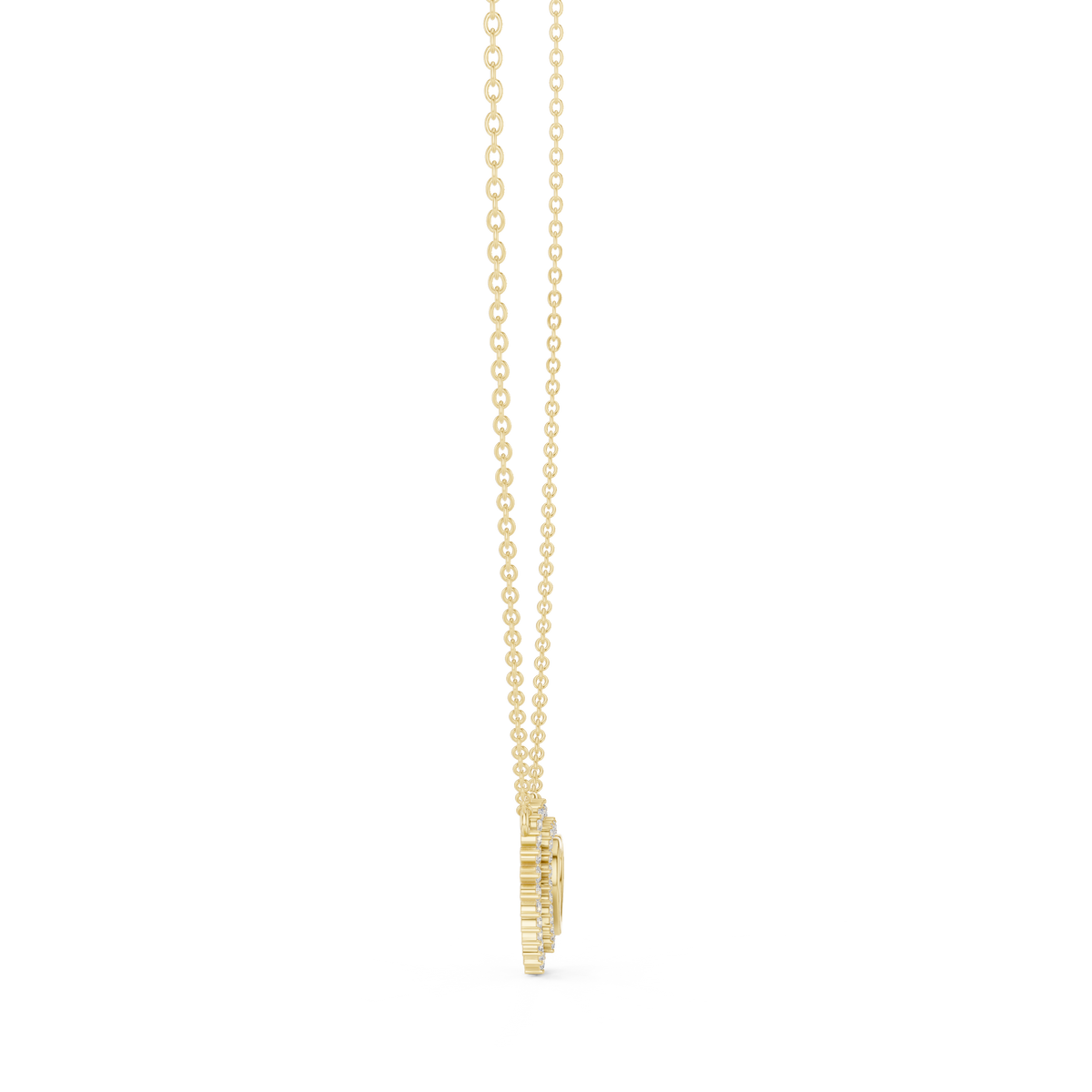 0.38ct TW Round Lab-Grown Diamond Heart Cluster Pendant Necklace