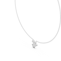 2.12ct TW Mixed Shape Lab-Grown Diamond Flower Cluster Pendant Necklace in White Gold — Verasah fine jewellery