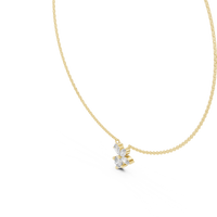 2.12ct TW Mixed Shape Lab-Grown Diamond Flower Cluster Pendant Necklace in Yellow Gold — Verasah fine jewellery