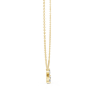 2.12ct TW Mixed Shape Lab-Grown Diamond Flower Cluster Pendant Necklace in Yellow Gold — Verasah fine jewellery