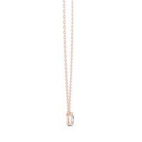 0.96ct TW Emerald and Pear Lab-Grown Diamond Toi et Moi Pendant Necklace in Rose Gold — Verasah fine jewellery