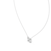 0.96ct TW Emerald and Pear Lab-Grown Diamond Toi et Moi Pendant Necklace in White Gold — Verasah fine jewellery