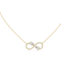 0.71ct TW Pear and Round Lab-Grown Diamond Infinity Pendant Necklace