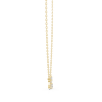0.71ct TW Pear and Round Lab-Grown Diamond Infinity Pendant Necklace in Yellow Gold — Verasah fine jewellery