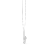 2.42ct TW Pear and Round Lab-Grown Diamond Cluster Pendant Necklace in White Gold — Verasah fine jewellery