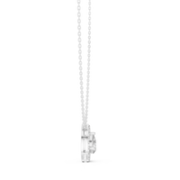 1.95ct TW Pear Lab-Grown Diamond Halo Pendant Necklace in White Gold — Verasah fine jewellery