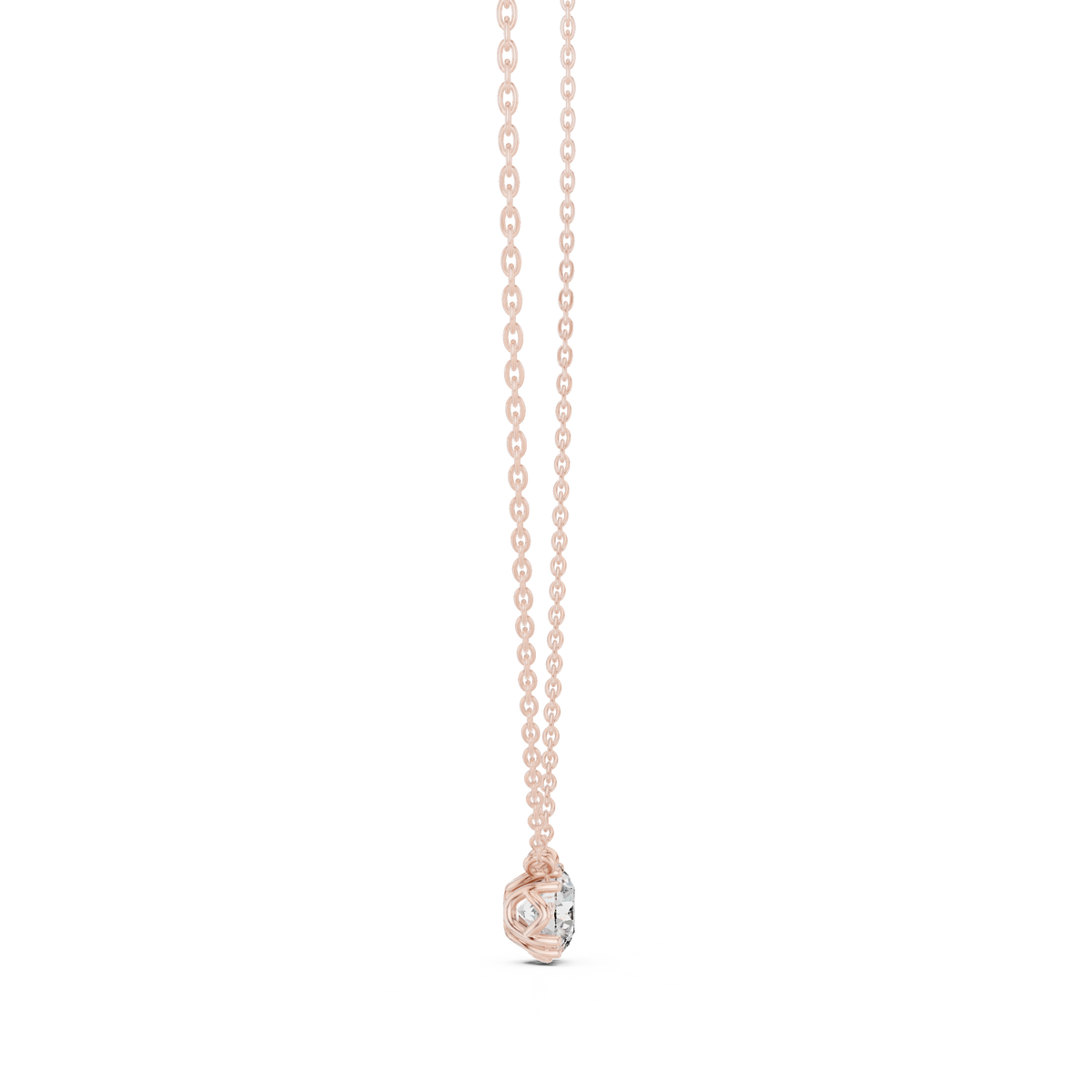 1.00ct TW Round Lab-Grown Diamond Solitaire Pendant Necklace