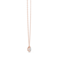 1.00ct TW Round Lab-Grown Diamond Solitaire Pendant Necklace in Rose Gold — Verasah fine jewellery
