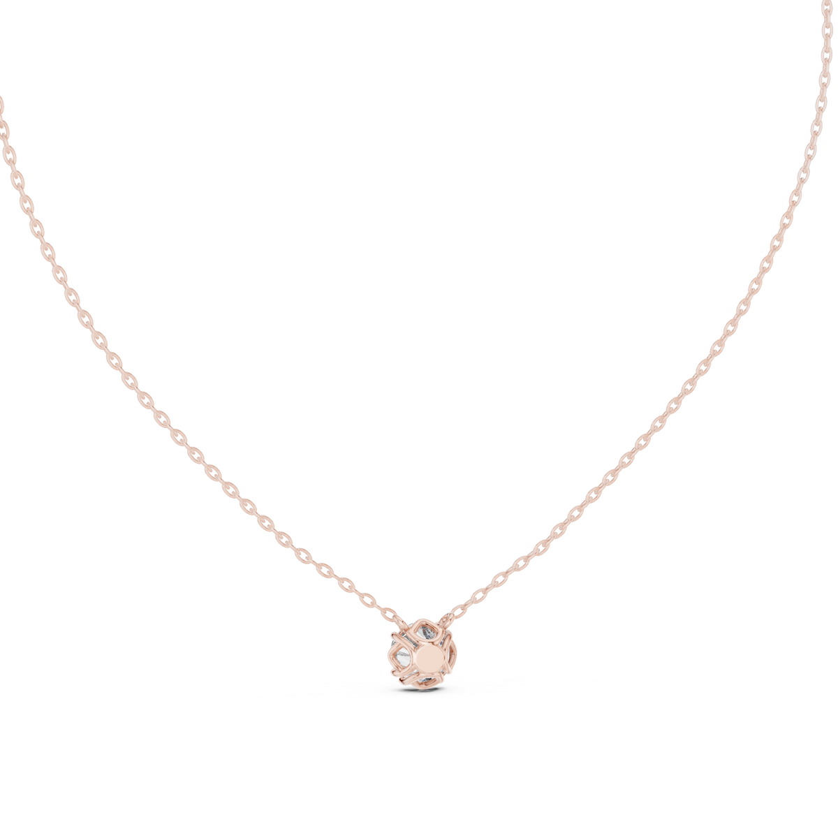 1.00ct TW Round Lab-Grown Diamond Solitaire Pendant Necklace