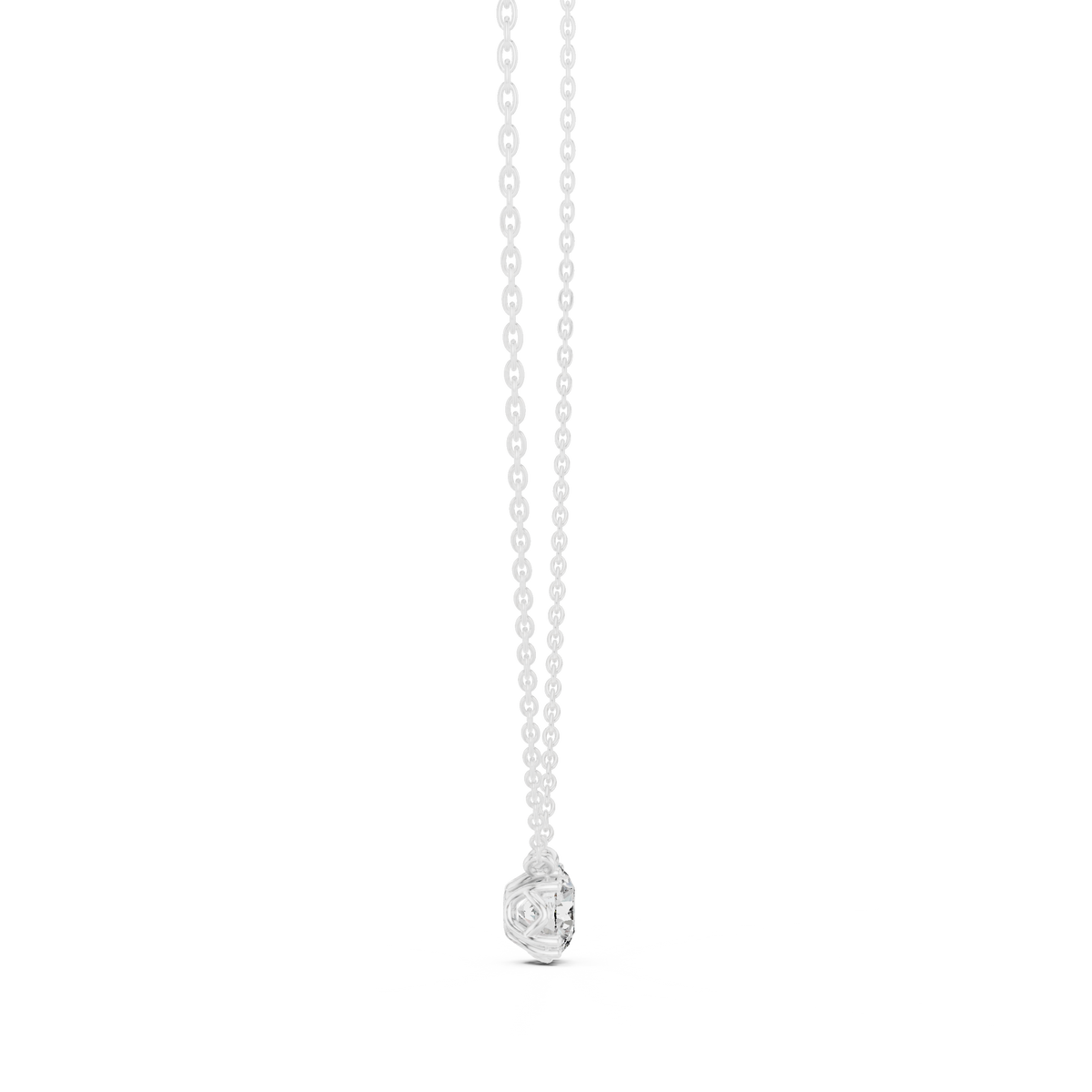 1.00ct TW Round Lab-Grown Diamond Solitaire Pendant Necklace