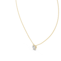 1.00ct TW Round Lab-Grown Diamond Solitaire Pendant Necklace in Yellow Gold — Verasah fine jewellery