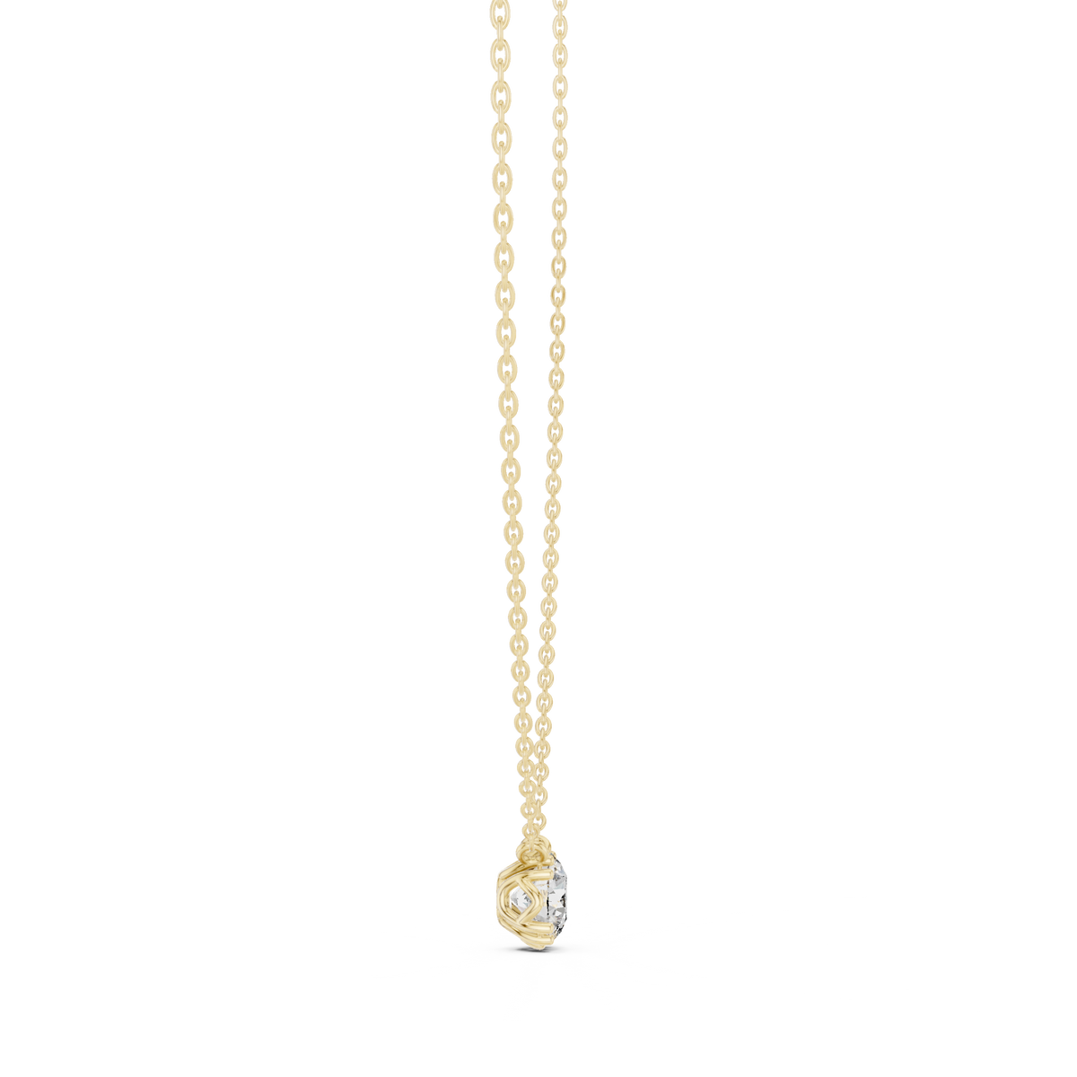 1.00ct TW Round Lab-Grown Diamond Solitaire Pendant Necklace