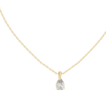 1.00ct TW Pear Lab-Grown Diamond Solitaire Pendant Necklace