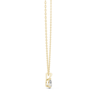 1.00ct TW Pear Lab-Grown Diamond Solitaire Pendant Necklace in Yellow Gold — Verasah fine jewellery