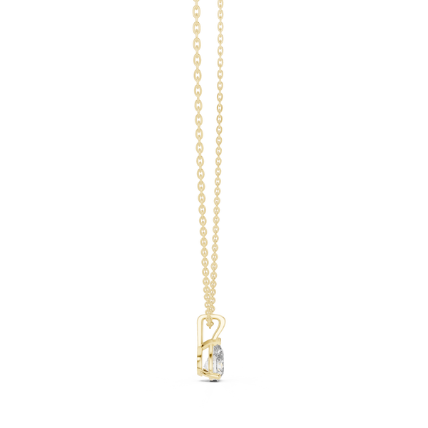 1.00ct TW Pear Lab-Grown Diamond Solitaire Pendant Necklace