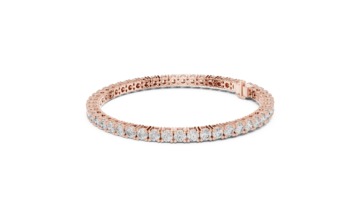 6ct TW Round Lab-Grown Diamond Tennis Bracelet