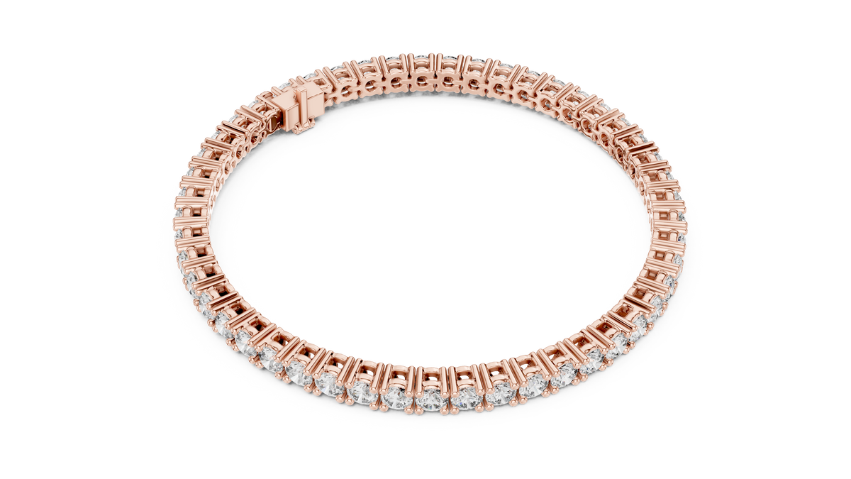 6ct TW Round Lab-Grown Diamond Tennis Bracelet