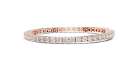 6.37ct TW Round Lab-Grown Diamond Tennis Bracelet in Rose Gold — Verasah fine jewellery