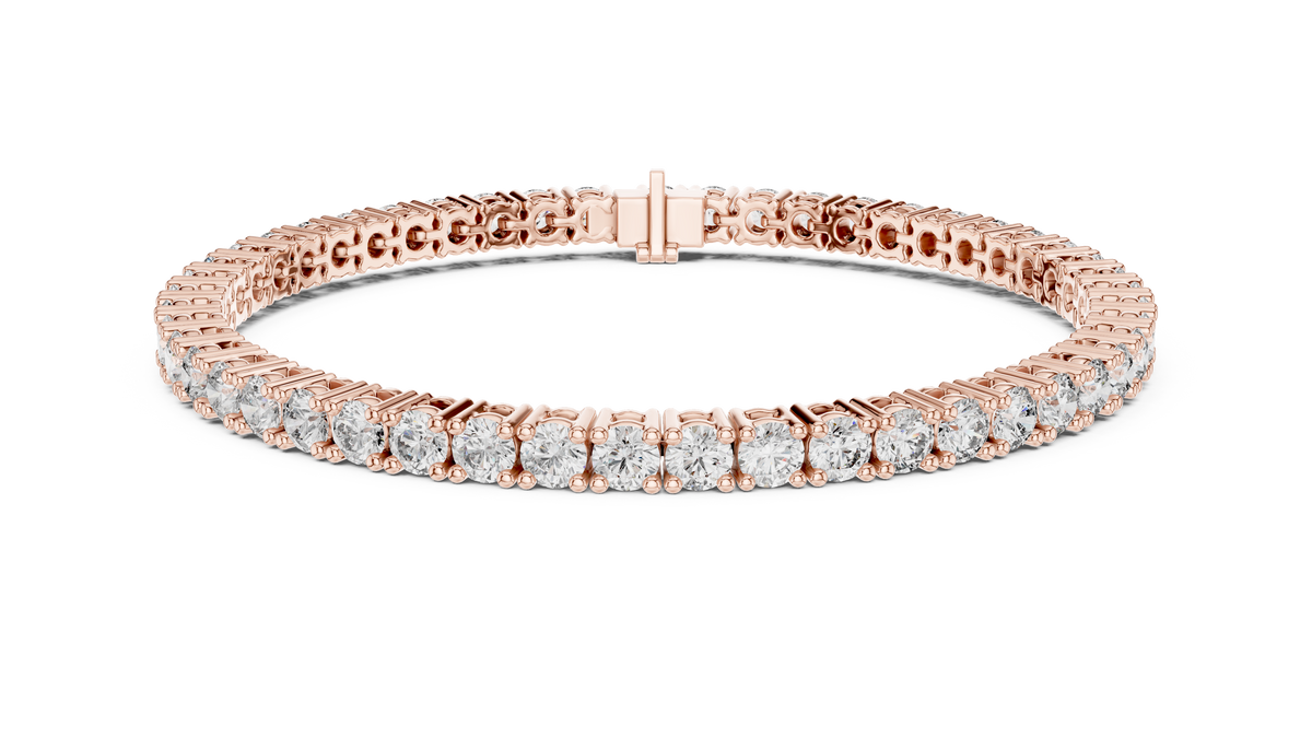 6ct TW Round Lab-Grown Diamond Tennis Bracelet