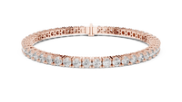 6.37ct TW Round Lab-Grown Diamond Tennis Bracelet in Rose Gold — Verasah fine jewellery