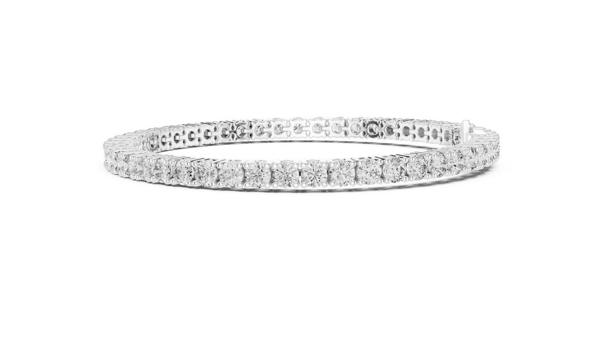 6ct TW Round Lab-Grown Diamond Tennis Bracelet