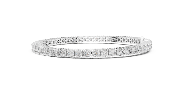 6ct TW Round Lab-Grown Diamond Tennis Bracelet