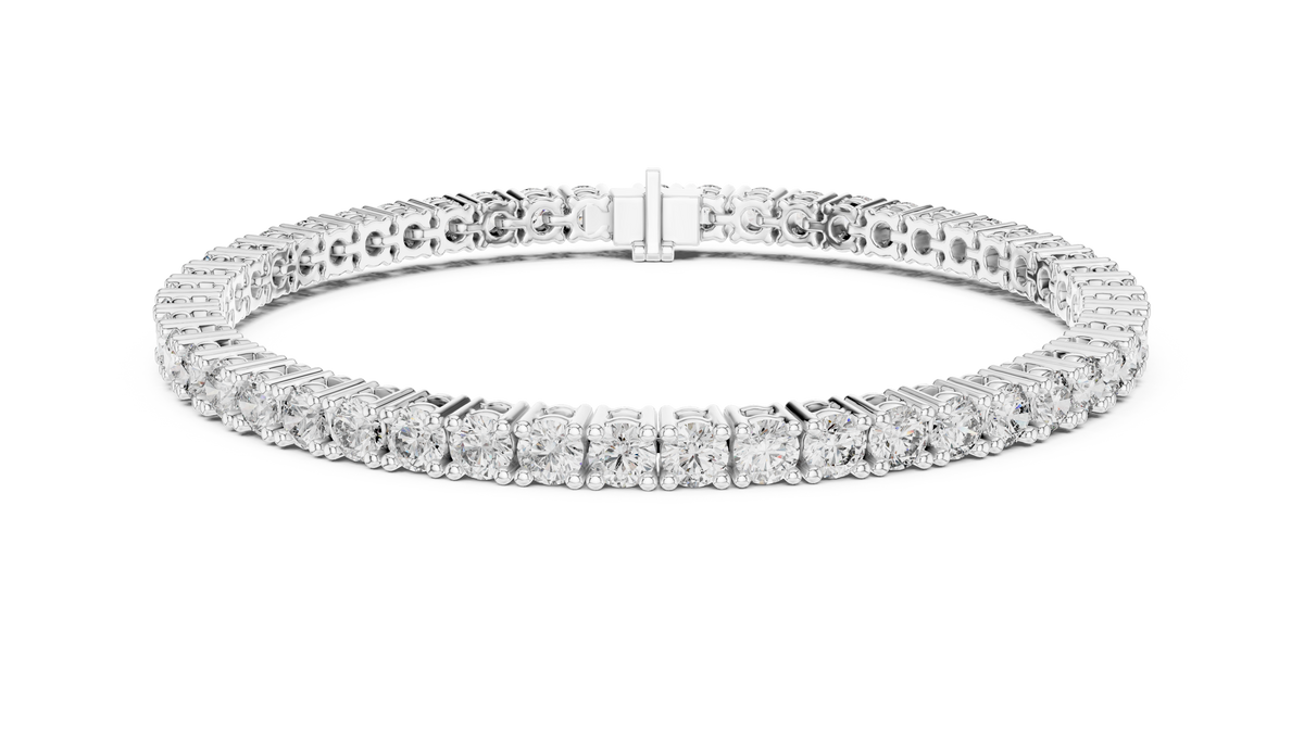 6ct TW Round Lab-Grown Diamond Tennis Bracelet