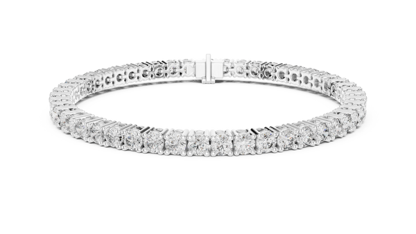 6ct TW Round Lab-Grown Diamond Tennis Bracelet