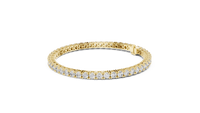 6.37ct TW Round Lab-Grown Diamond Tennis Bracelet in Yellow Gold — Verasah fine jewellery