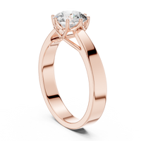 1ct TW Round Lab-Grown Diamond 8-Prong Trellis Solitaire Ring in Rose Gold — Verasah fine jewellery