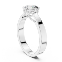1ct TW Round Lab-Grown Diamond 8-Prong Trellis Solitaire Ring in White Gold — Verasah fine jewellery