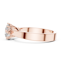 1ct TW Round Lab-Grown Diamond 8-Prong Trellis Solitaire Ring in Rose Gold — Verasah fine jewellery