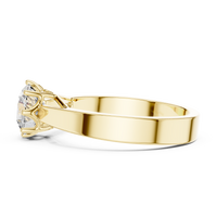 1ct TW Round Lab-Grown Diamond 8-Prong Trellis Solitaire Ring in Yellow Gold — Verasah fine jewellery