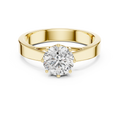 1ct TW Round Lab-Grown Diamond 8-Prong Trellis Solitaire Ring