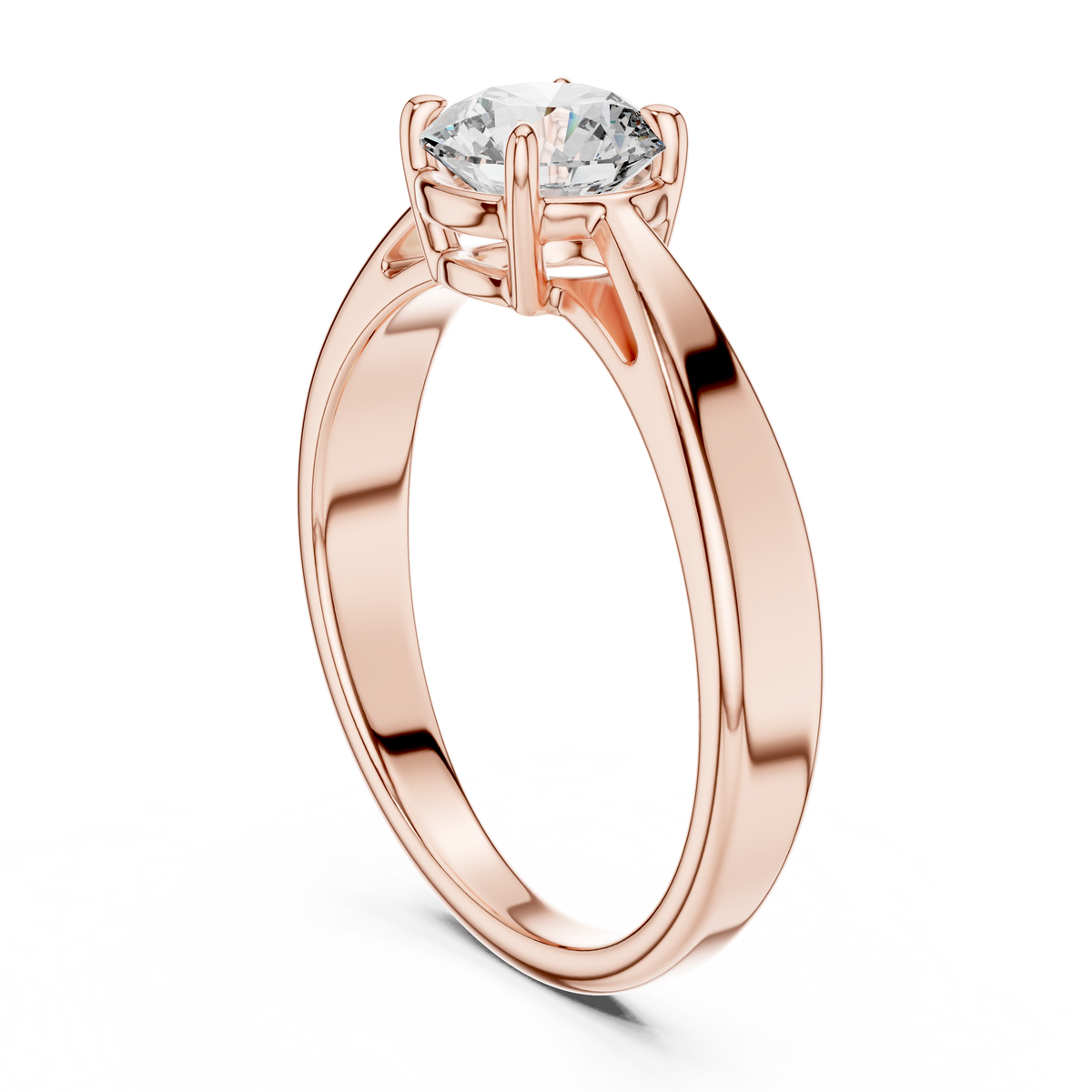 1ct TW Round Lab-Grown Diamond Solitaire Ring — The Inaaya