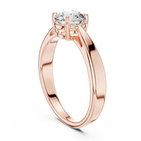 1ct TW Round Lab-Grown Diamond Solitaire Ring — The Inaaya in Rose Gold — Verasah fine jewellery