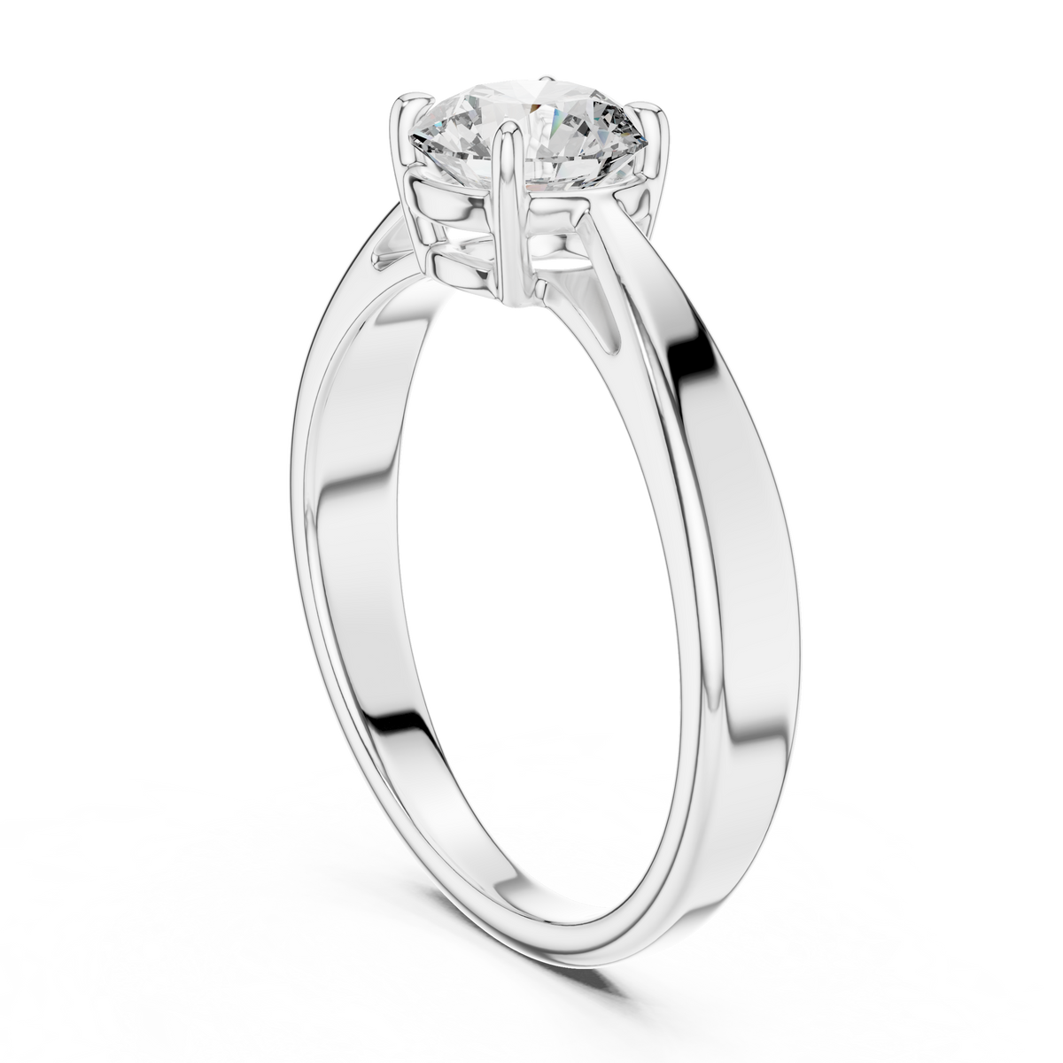 1ct TW Round Lab-Grown Diamond Solitaire Ring — The Inaaya