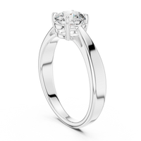 1ct TW Round Lab-Grown Diamond Solitaire Ring — The Inaaya in White Gold — Verasah fine jewellery