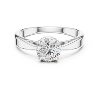 1ct TW Round Lab-Grown Diamond Solitaire Ring — The Inaaya in White Gold — Verasah fine jewellery