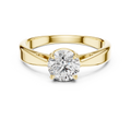 1ct TW Round Lab-Grown Diamond Solitaire Ring — The Inaaya