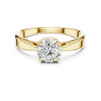 1ct TW Round Lab-Grown Diamond Solitaire Ring — The Inaaya in Yellow Gold — Verasah fine jewellery