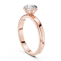 1ct TW Round Lab-Grown Diamond Solitaire Ring — The Naomi in Rose Gold — Verasah fine jewellery